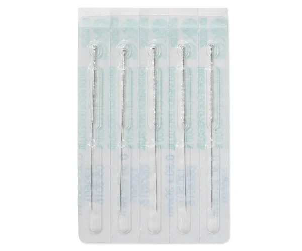 agujas de acero sin guia package