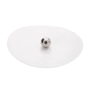 bolitas de acero con adhesivo transparente