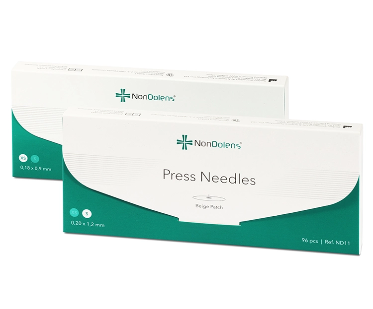 chincheta con adhesivo redondo caja