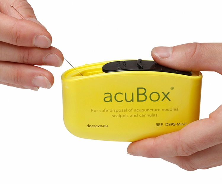 contenedor bolsillo para desecho de agujas