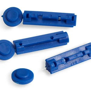 lancetas para inyector azul