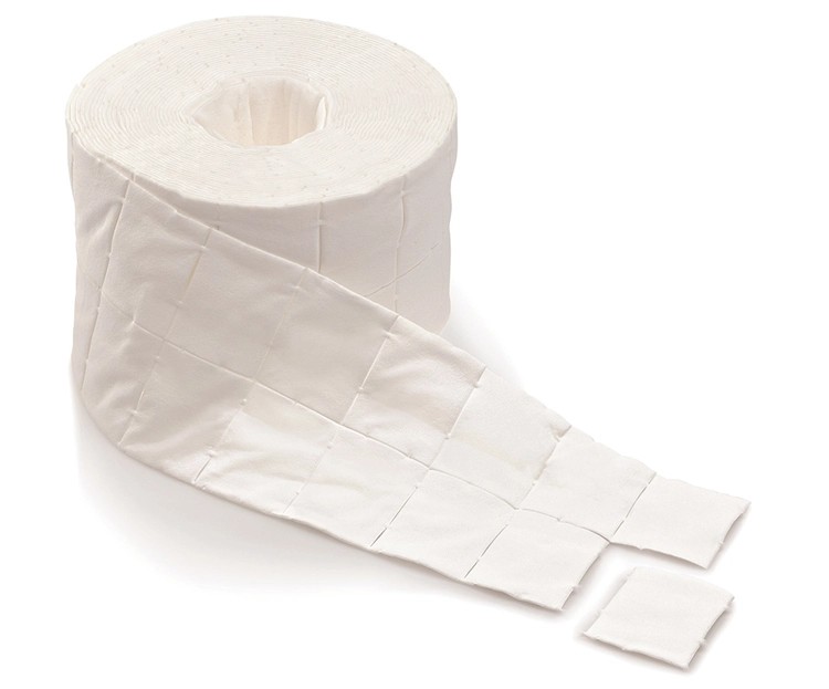 rollos precortados de toallitas no esteril